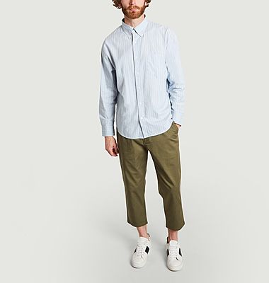 Relaxed fit striped shirt in Oxford cotton