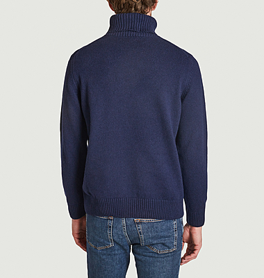 Banner Shield Turtleneck Jumper
