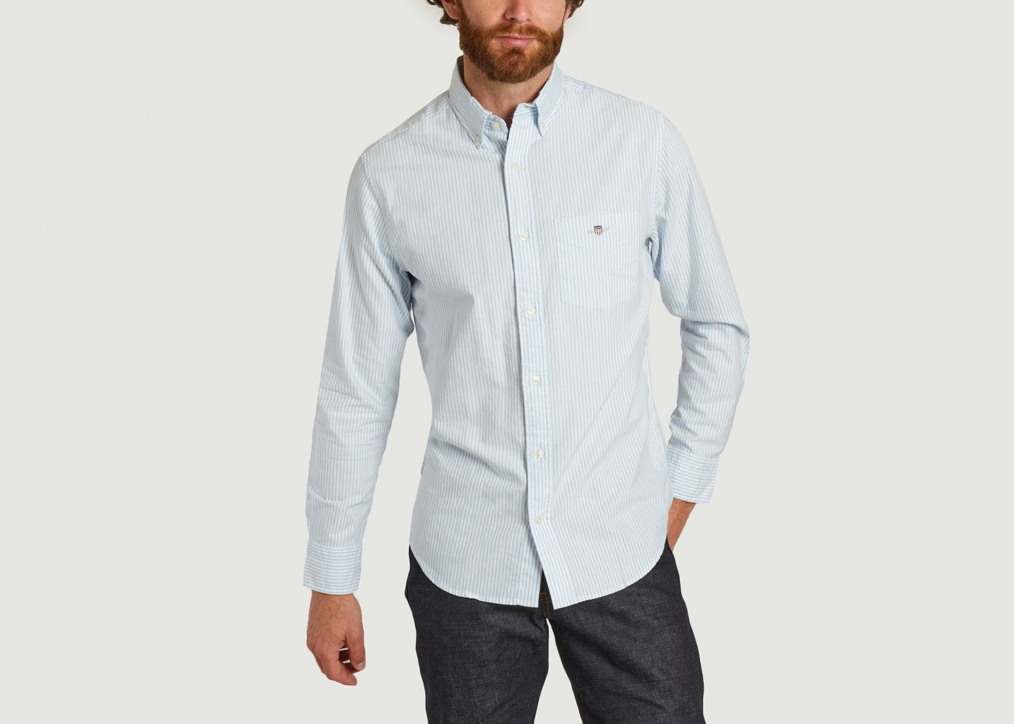 Chemise Rayée Oxford Banker Reg - Gant