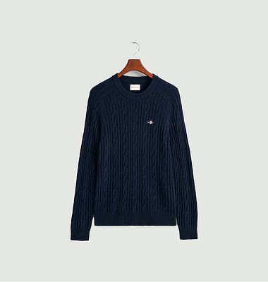 Cable C-Neck Pullover