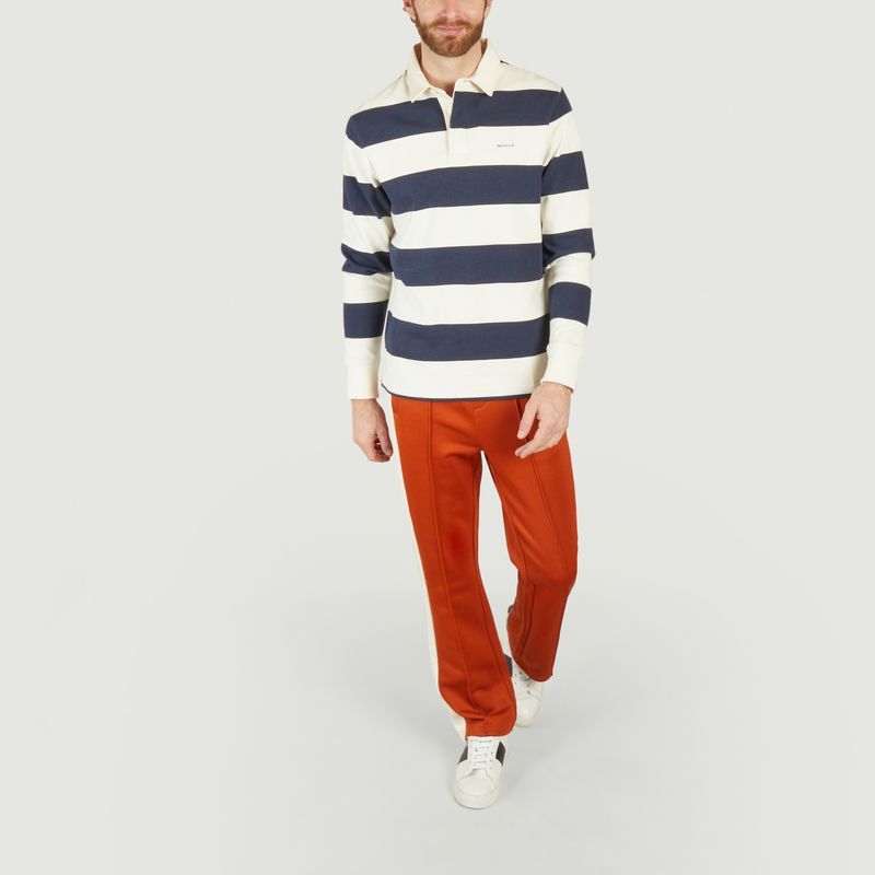 Striped long-sleeve polo shirt - Gant