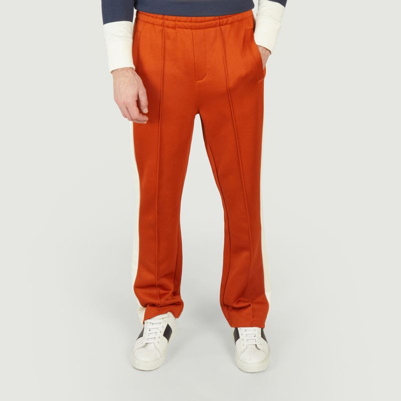 Pantalon de jogging évasé avec bandes contrastées - Gant