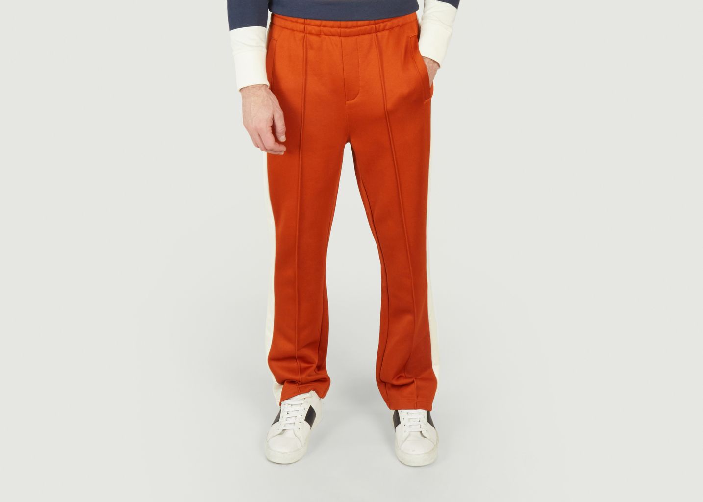 Pantalon de jogging évasé avec bandes contrastées - Gant