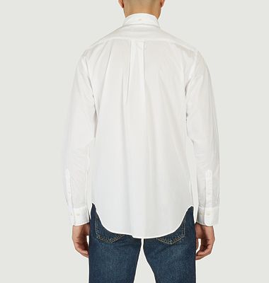 Straight shirt in cotton poplin