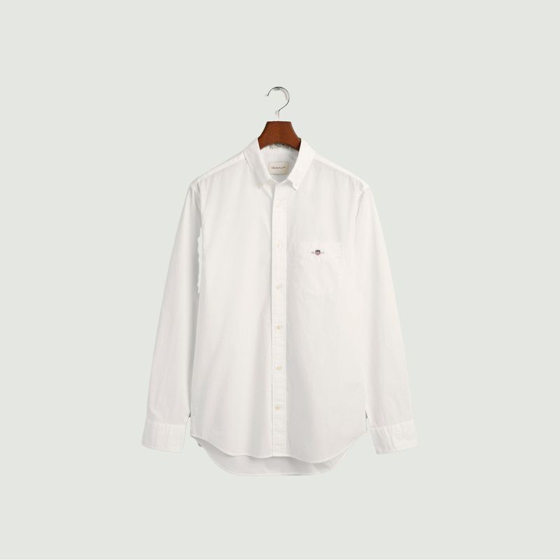 Straight shirt in cotton poplin - Gant