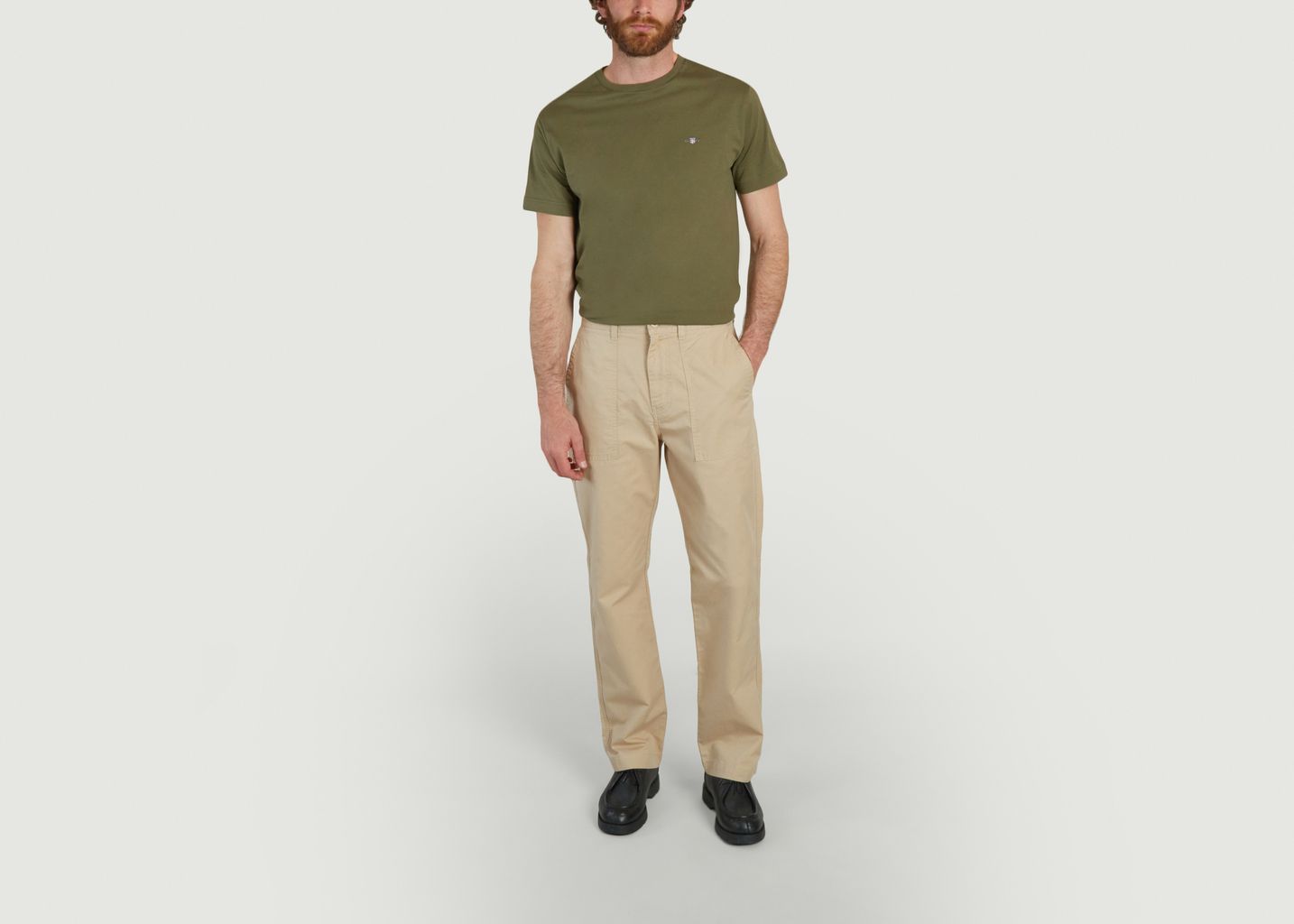 Cotton and Linen Chino Pants - Gant