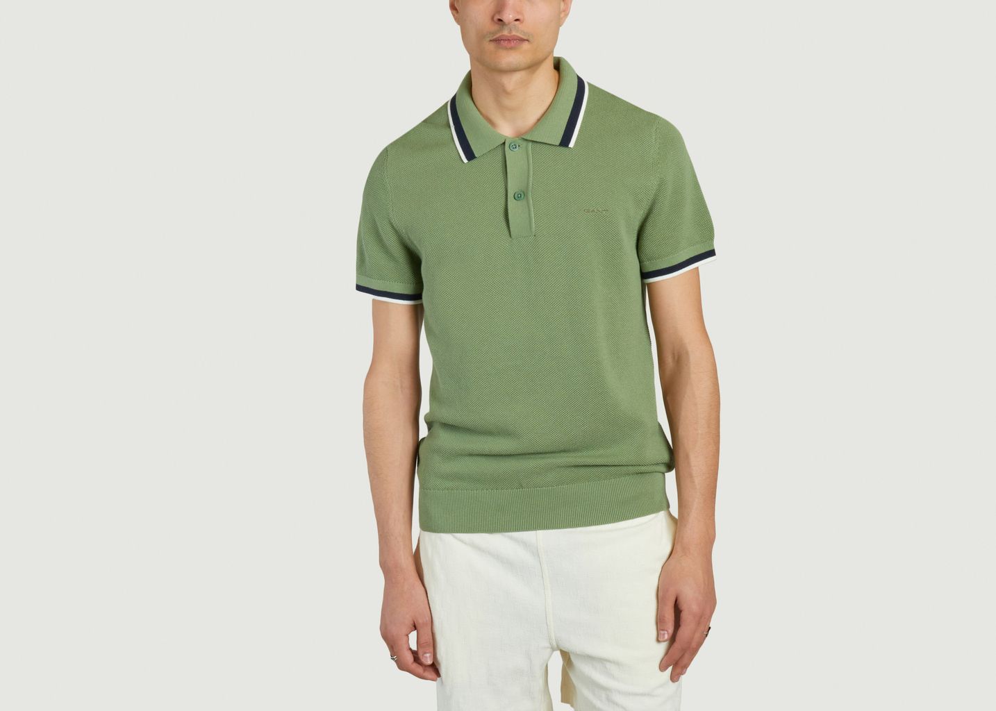 Cotton pique polo shirt with contrasting edges - Gant