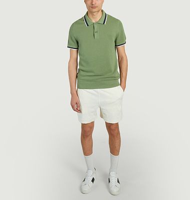 Baumwoll-Pique Polo-Shirt mit kontrastierenden Kanten