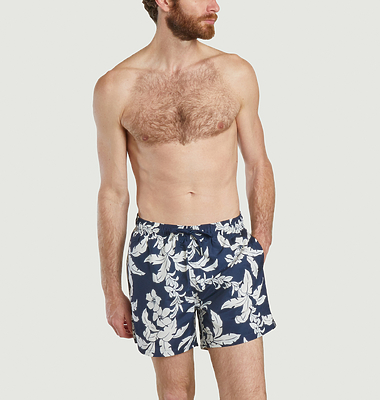 Short De Bain à Motif Palm Lei