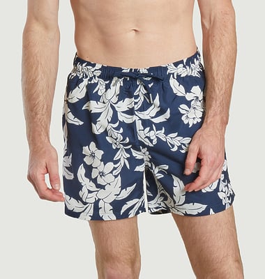 Short De Bain à Motif Palm Lei