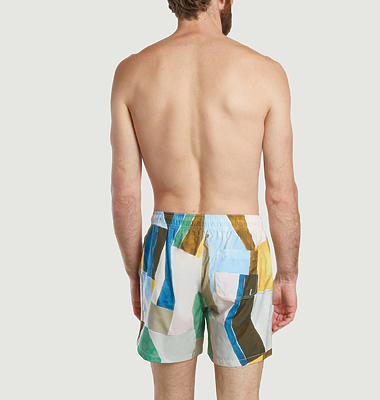 Short De Bain à Motif Art