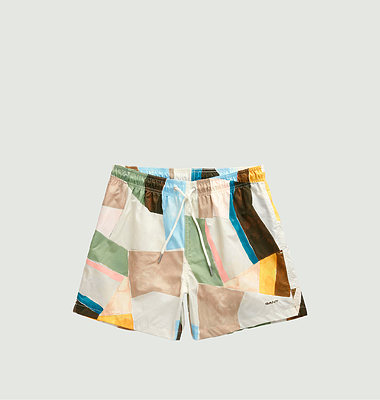 Short De Bain à Motif Art