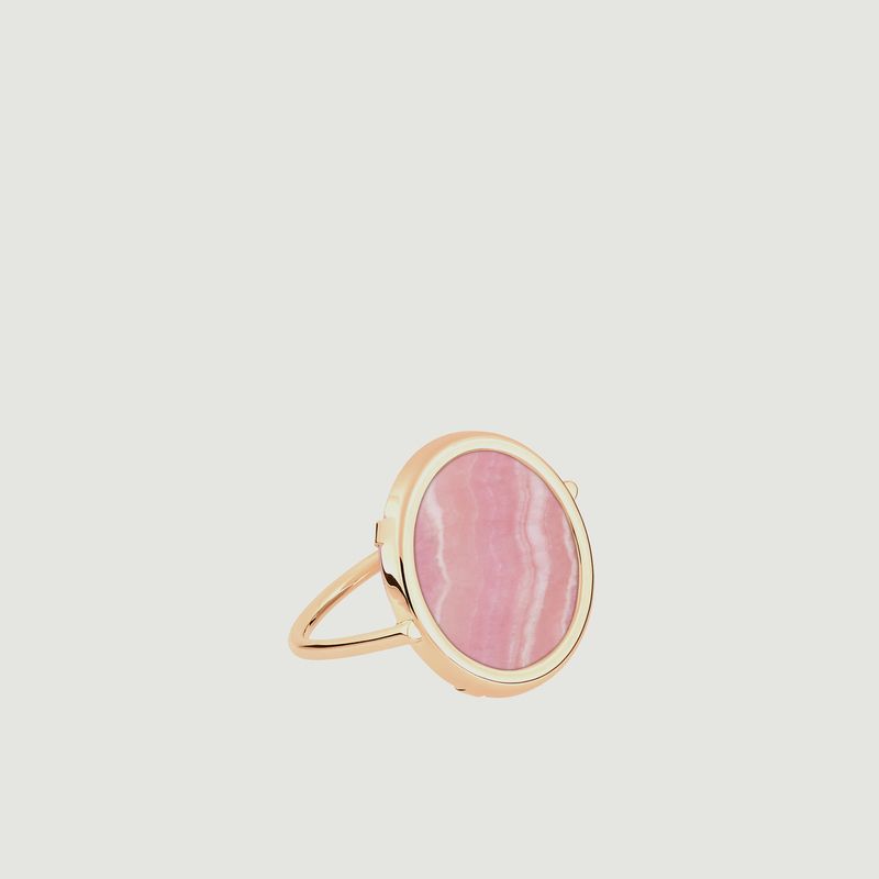Bague Disc Rhodochrosite - Ginette NY
