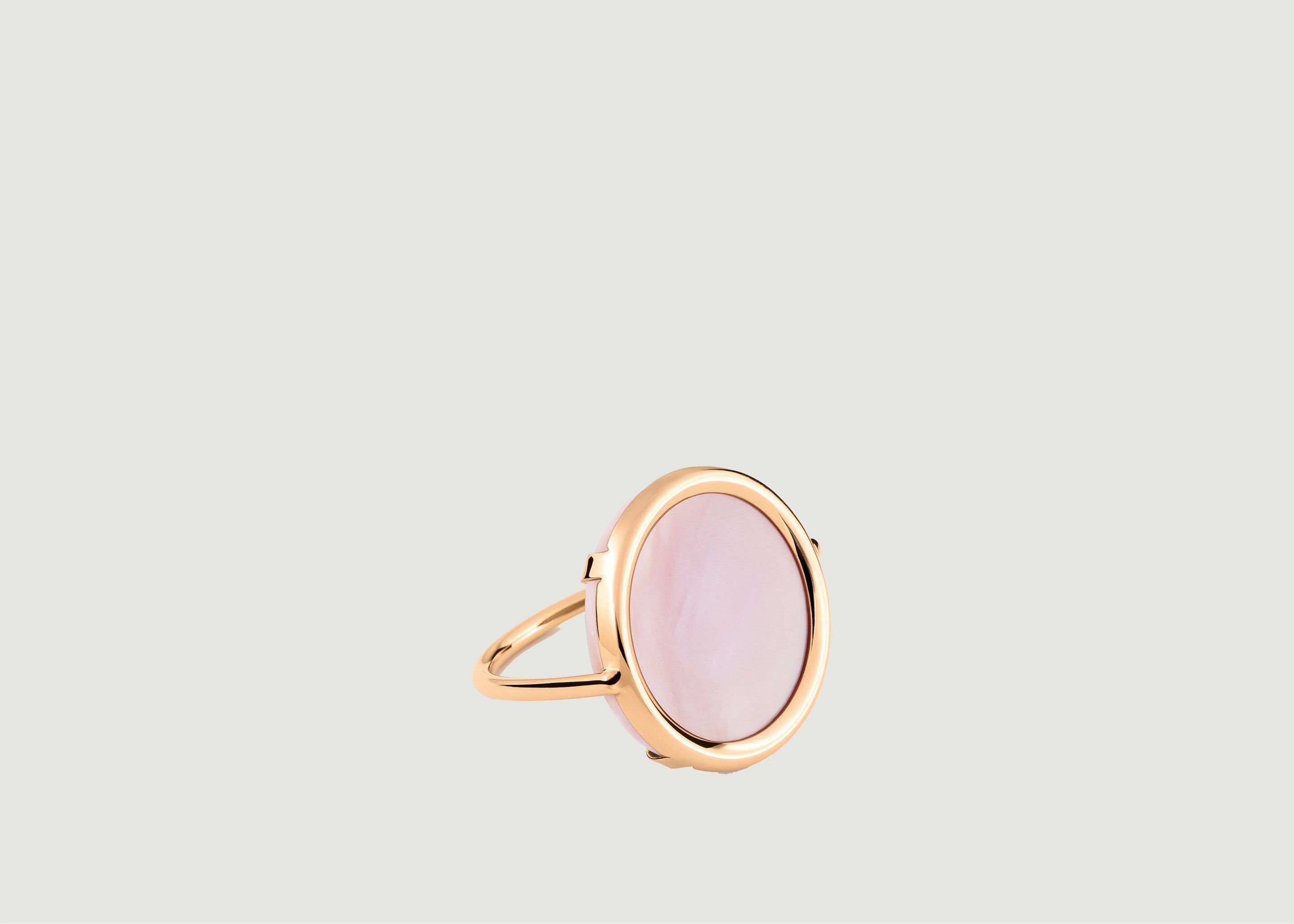 Mother of Pearl Disc Ring - Ginette NY
