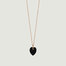Collier Mini Coeur Angèle Onyx - Ginette NY