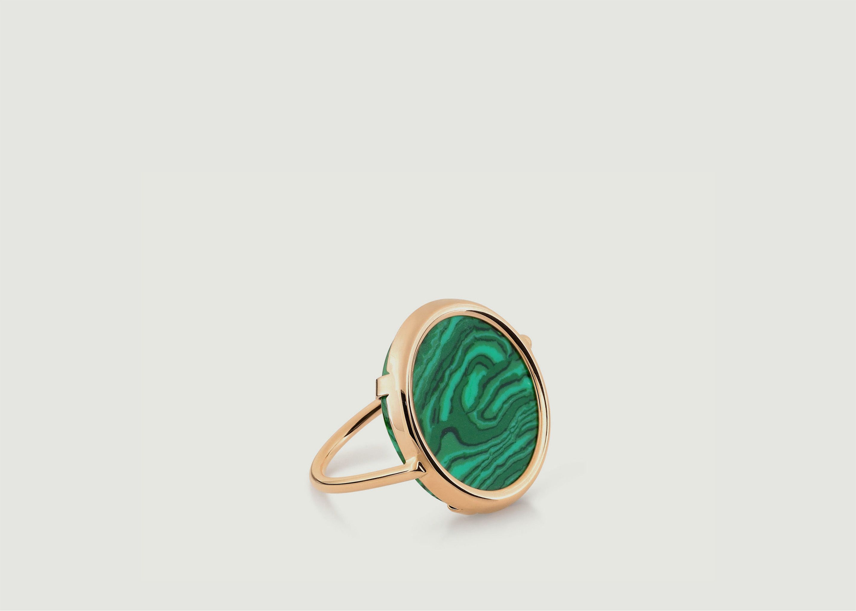 Rose Gold Ever Disc Ring - Ginette NY