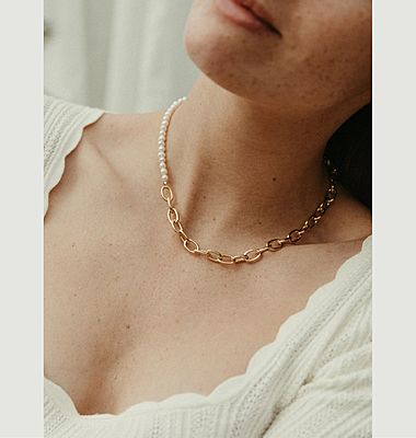 Tokyo bi-material necklace