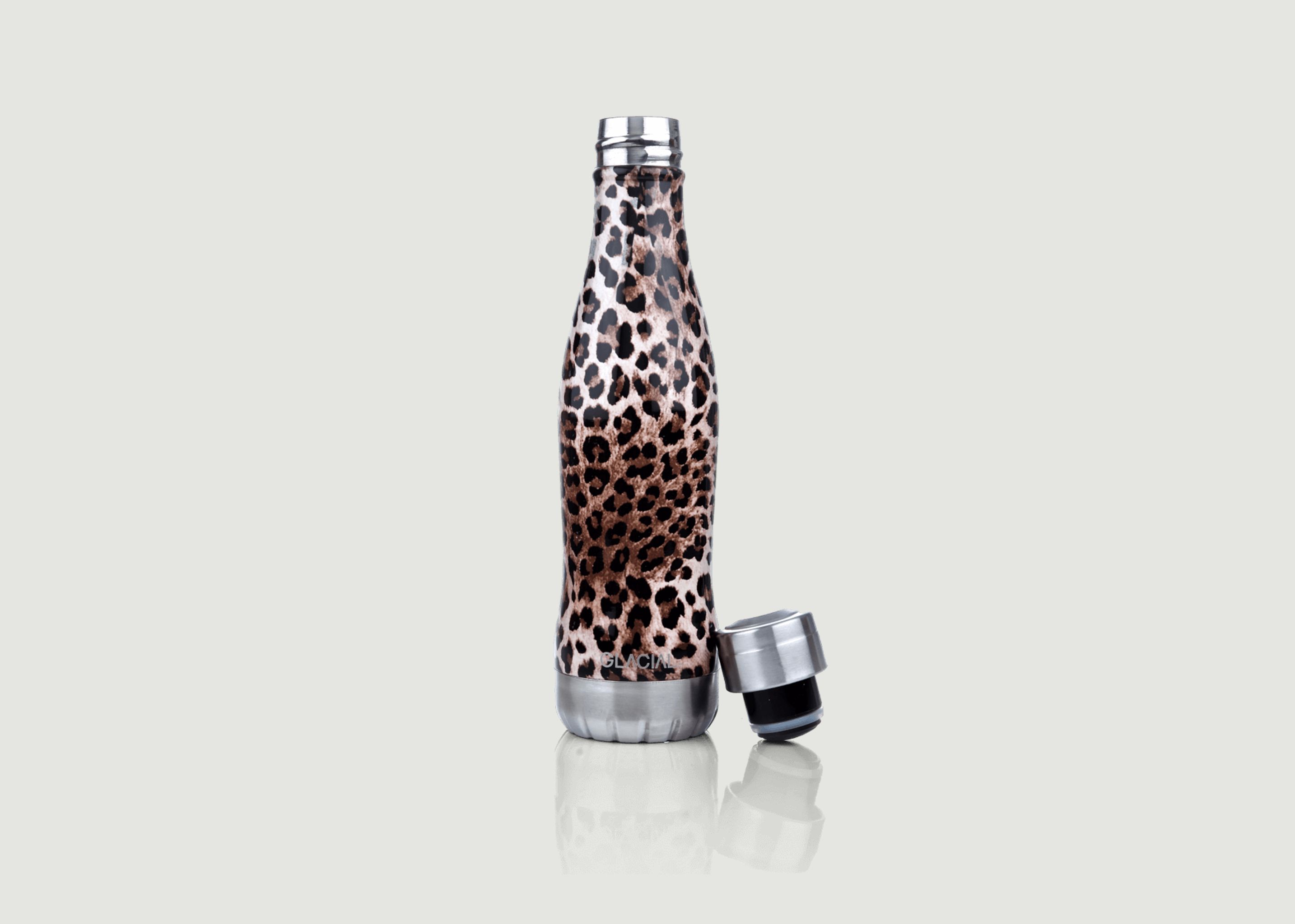 Wild Leopard stainless steel bottle - Glacial