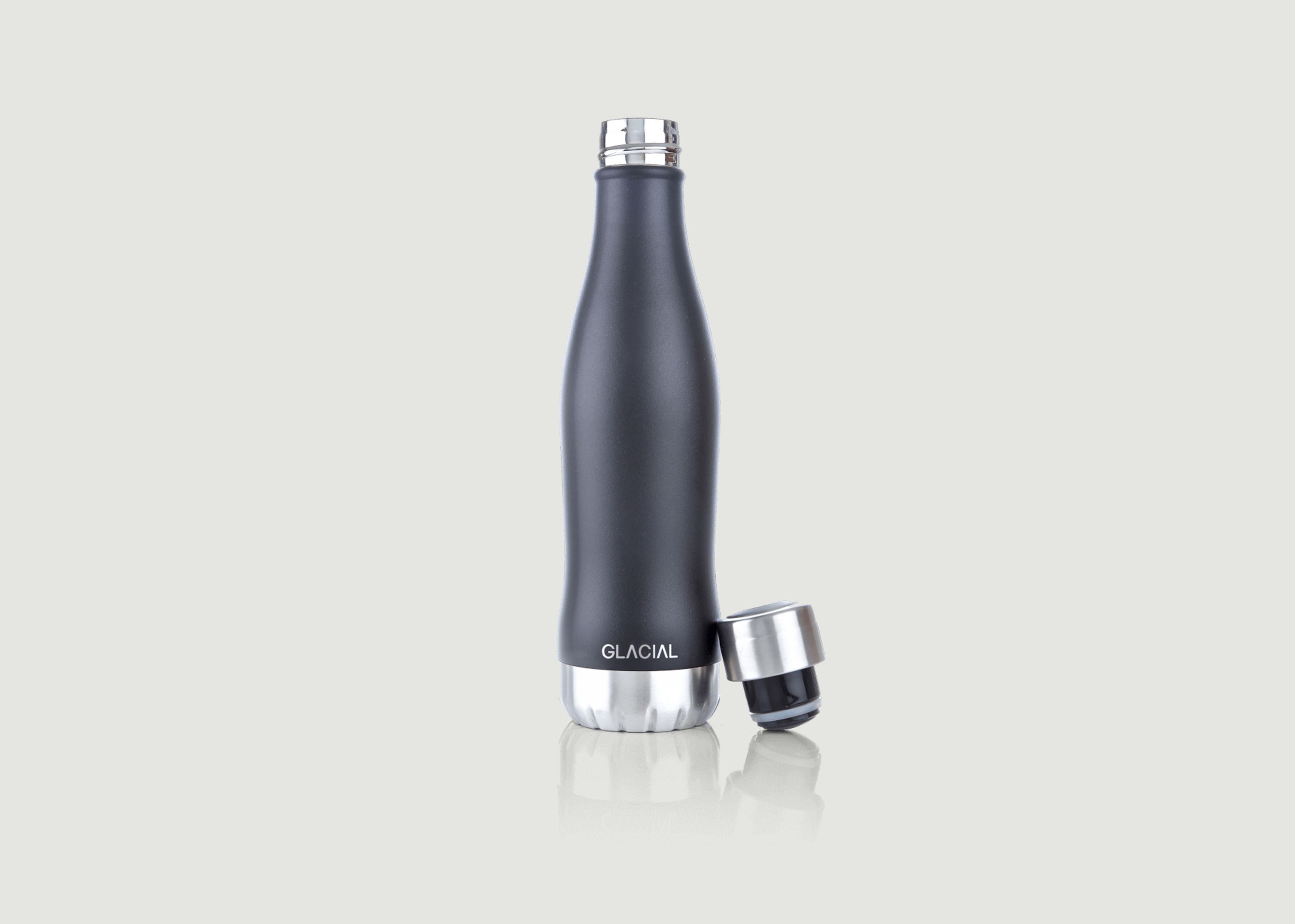 Matte Black stainless steel bottle - Glacial