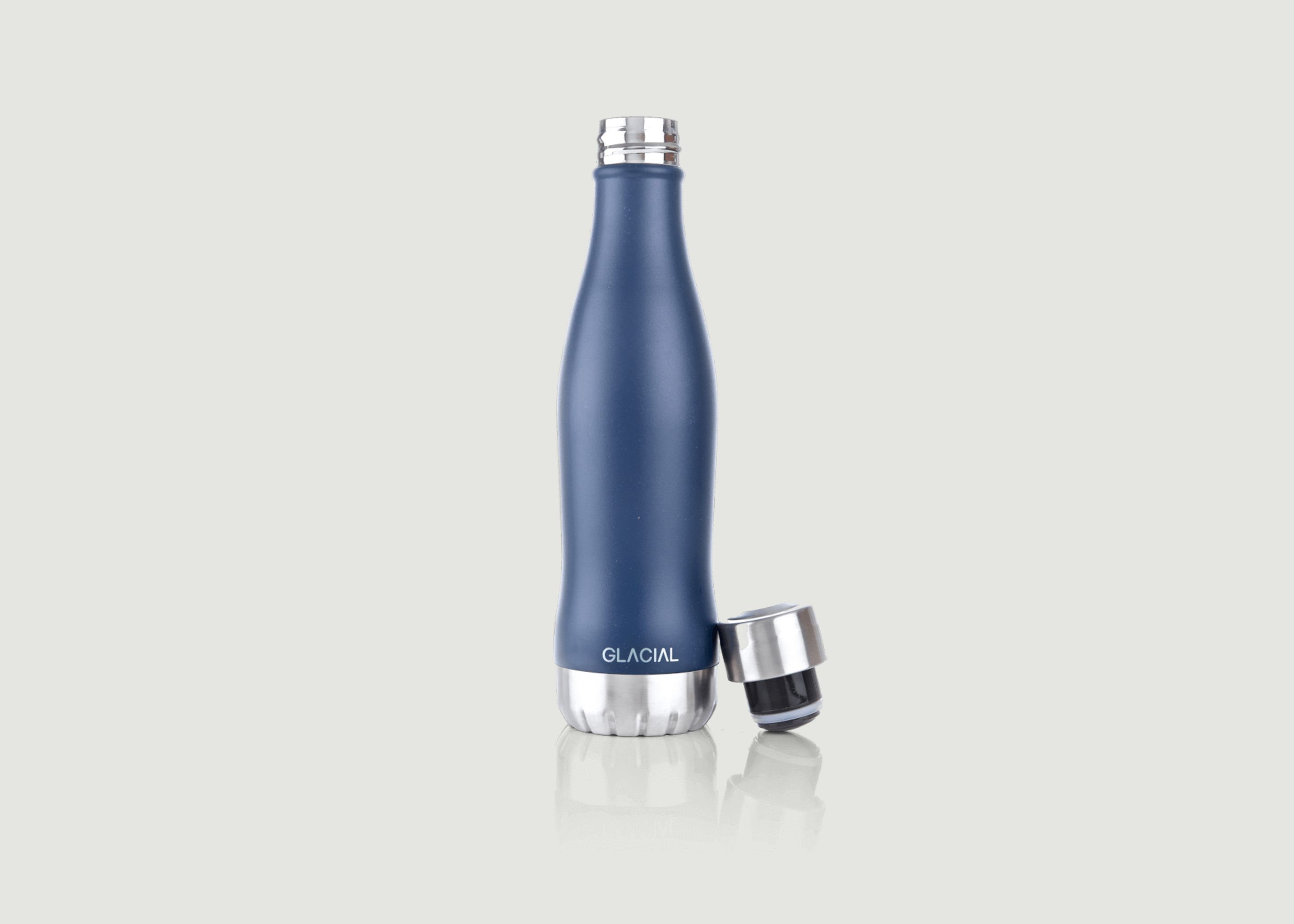 Matte Navy stainless steel bottle - Glacial