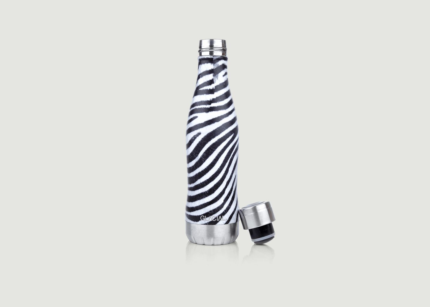 Wild Zebra stainless steel bottle - Glacial