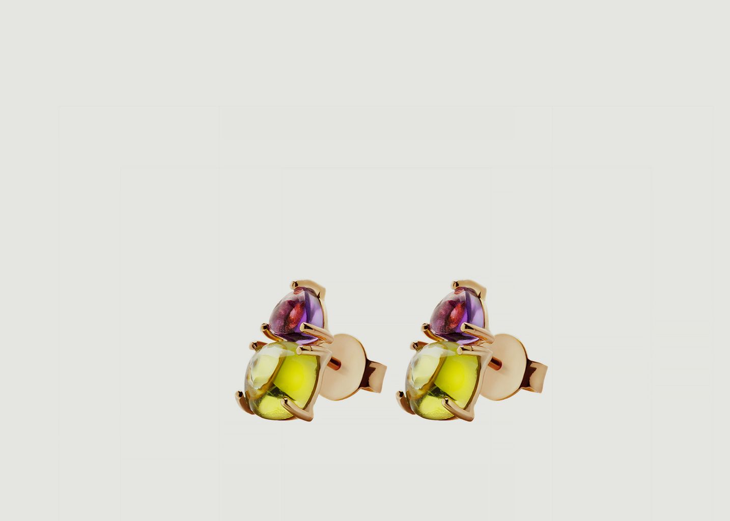Peridot and Amethyst Earrings - Goyal Paris