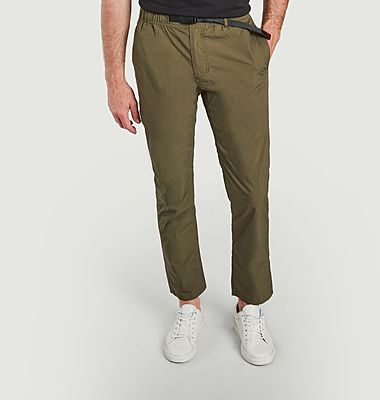 Density cotton and polyester cropped pants
