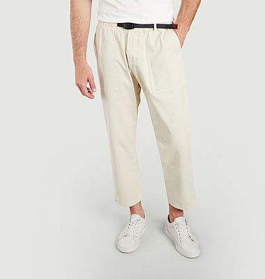 Loose tapered pants in organic cotton
