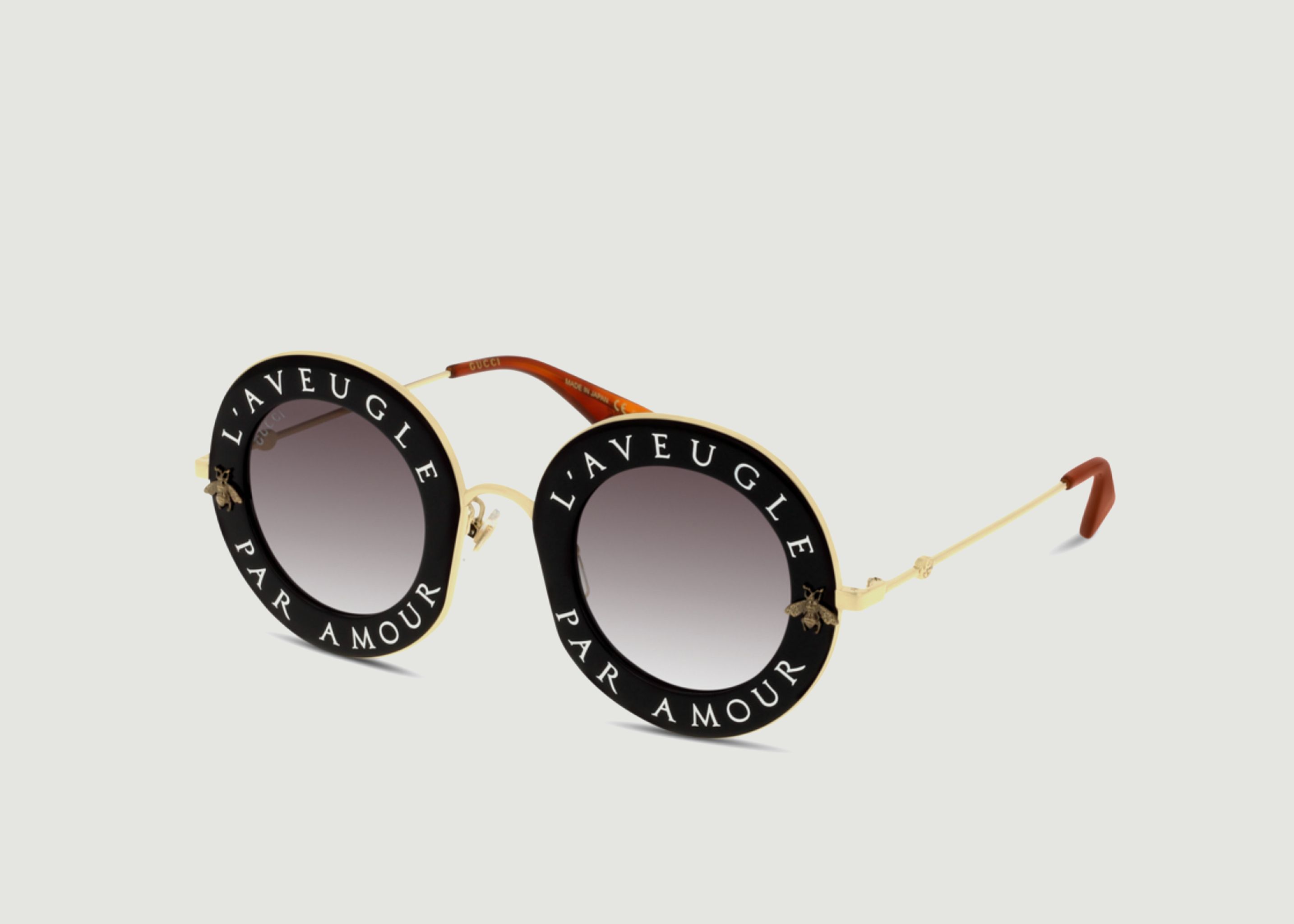 Lunettes de soleil L'aveugle par amour Noir Gucci | L'Exception