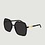 Oversized hexagonal sunglasses - Gucci