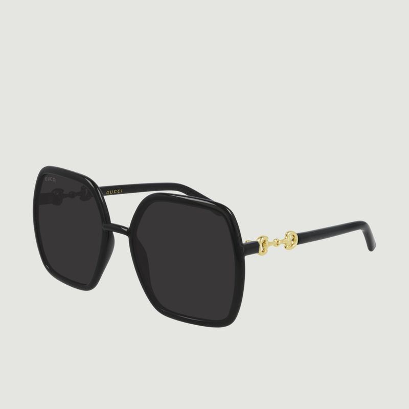 Sechseckige Sonnenbrille in Übergröße - Gucci