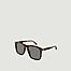 Tortoiseshell rectangular sunglasses - Gucci