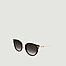 Cat eye sunglasses with horsebit detail - Gucci
