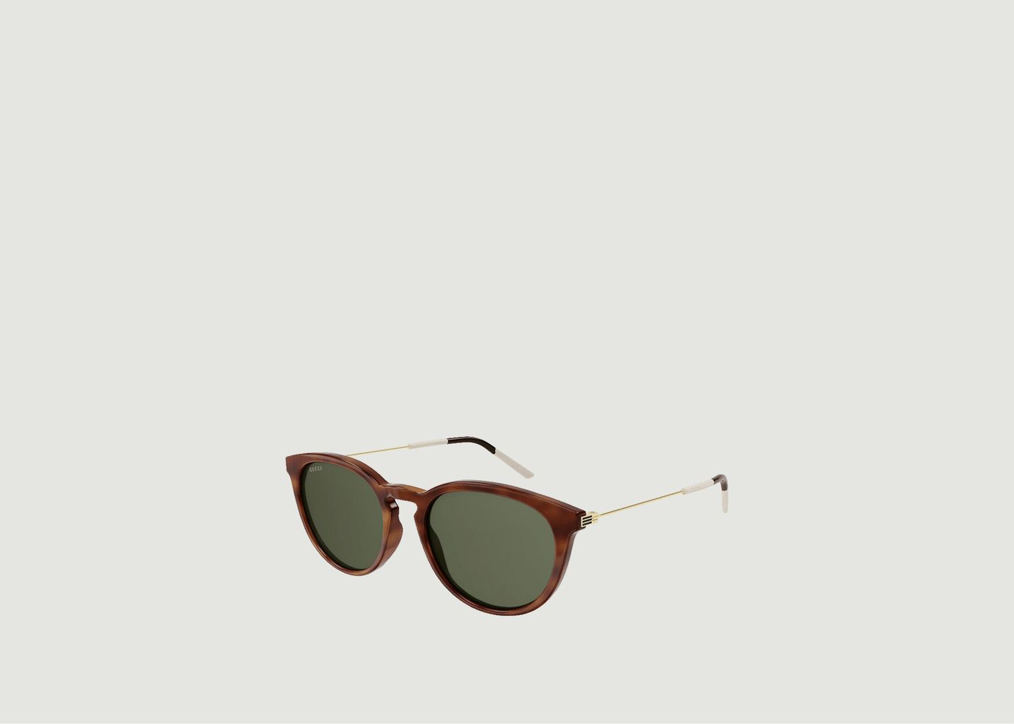 Schildpatt-Sonnenbrille mit farbigen Gläsern - Gucci