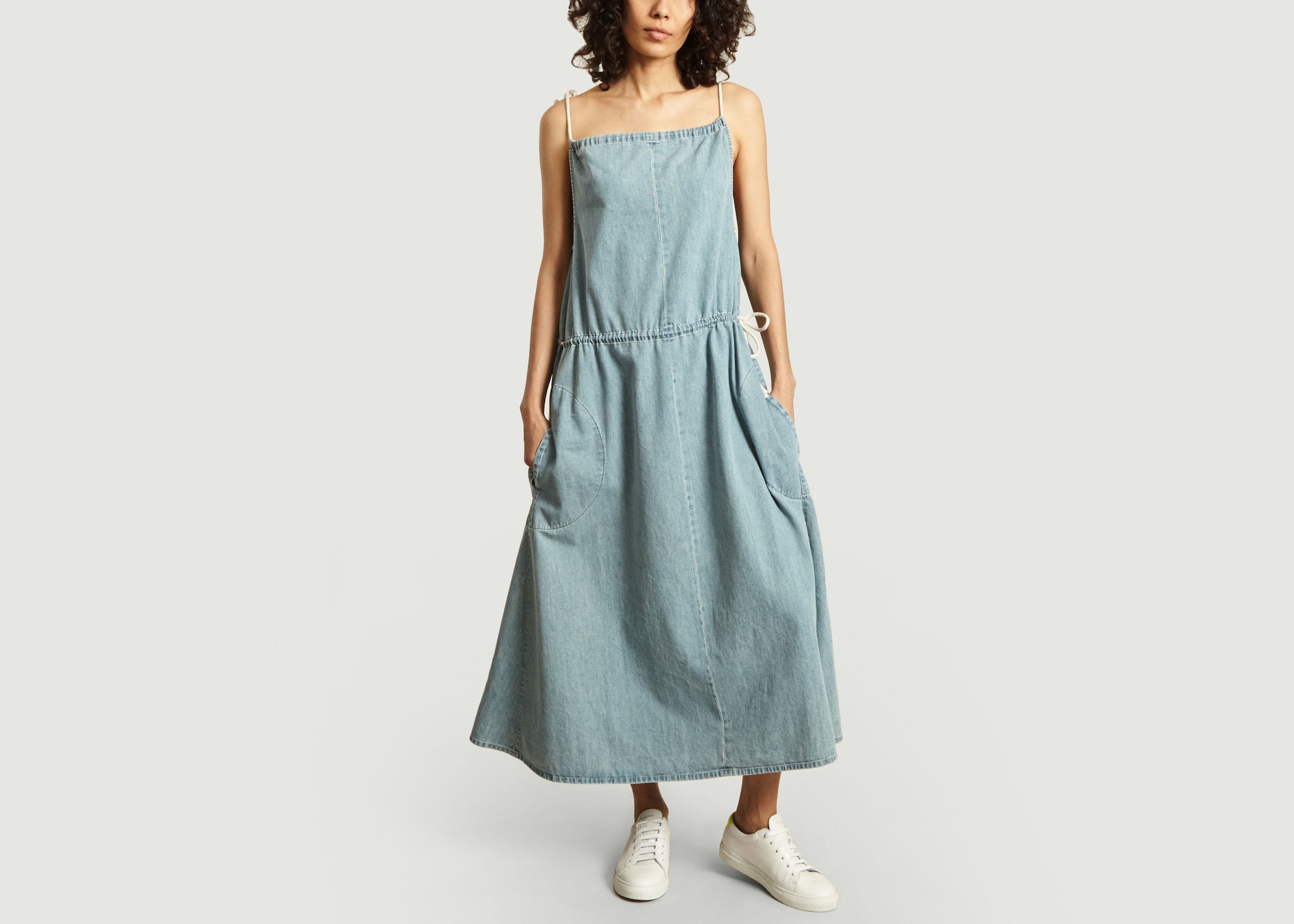 Ausgestelltes Anouk-Kleid aus Baumwolldenim - Happy Haus