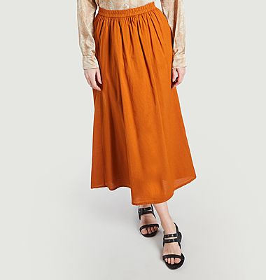 Midi skirt in cotton voile Jovana