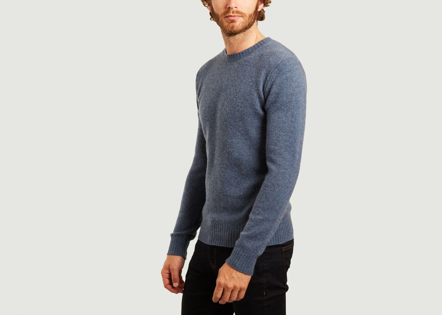 Pull Shetland Bleu Hartford | L'Exception Pull Shetland Bleu Hartford | L'Exception