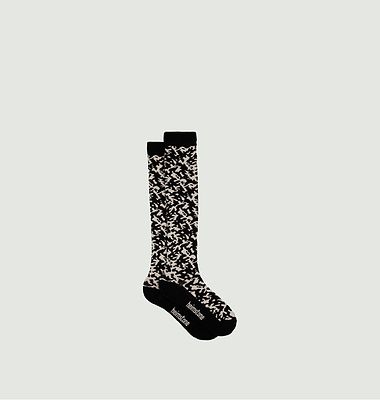 Camouflage knee-high socks