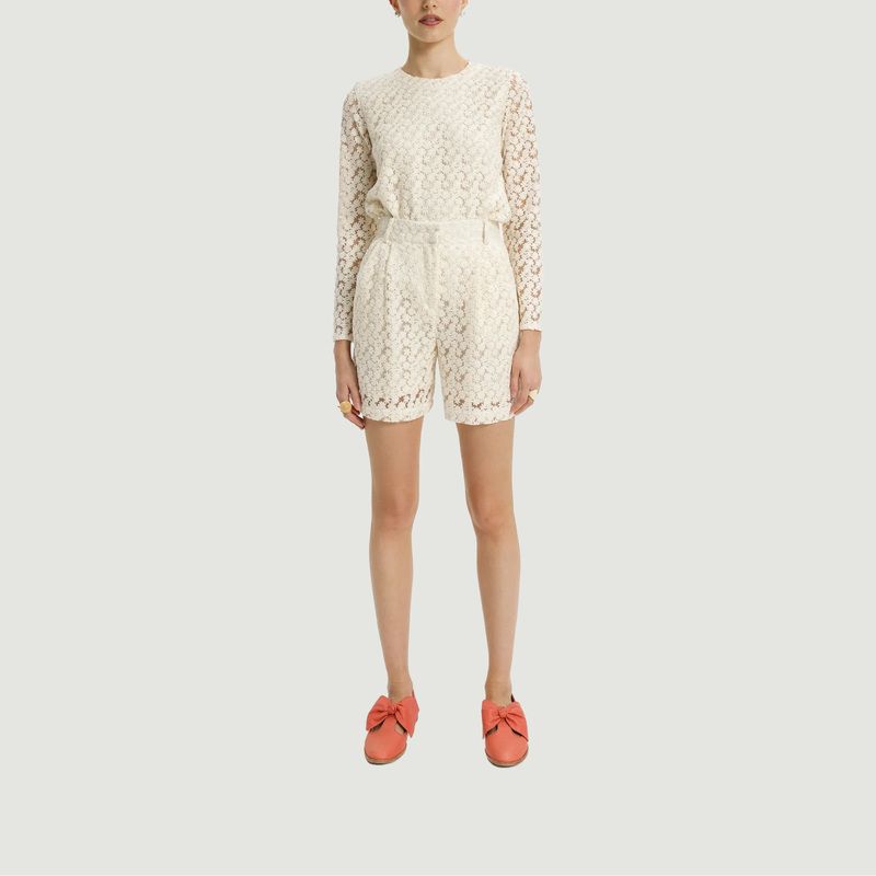Beckett shorts in embroidered lace - Heimstone