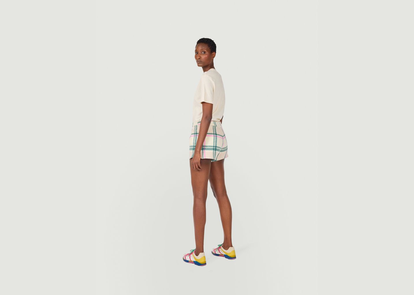 Spencer Short In District Rainforest Cashmere - Heimstone