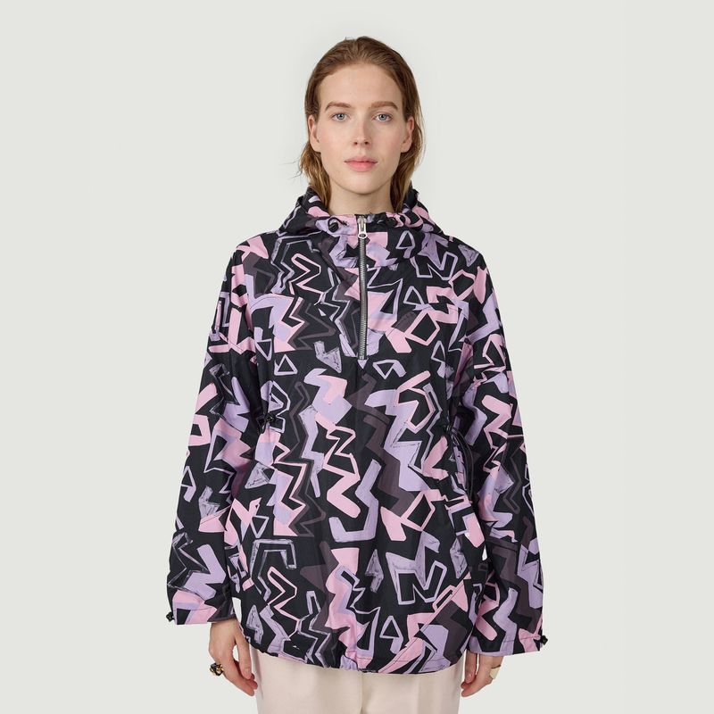 Tony Windjacket In Electrique Print - Heimstone