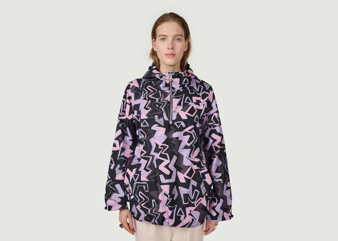 Tony Windjacket In Electrique Print - Heimstone