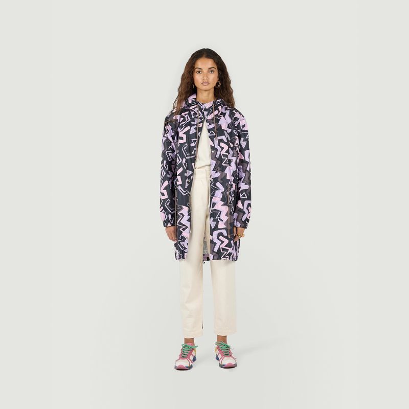 Onur Parka In Electrique Print - Heimstone