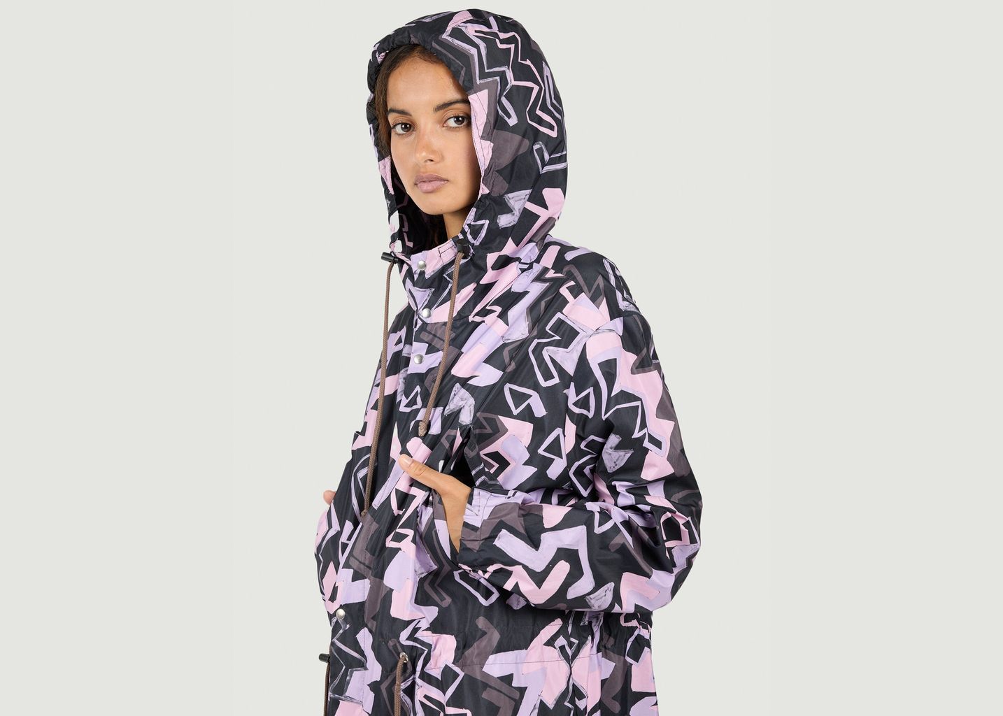 Onur Parka In Electrique Print - Heimstone