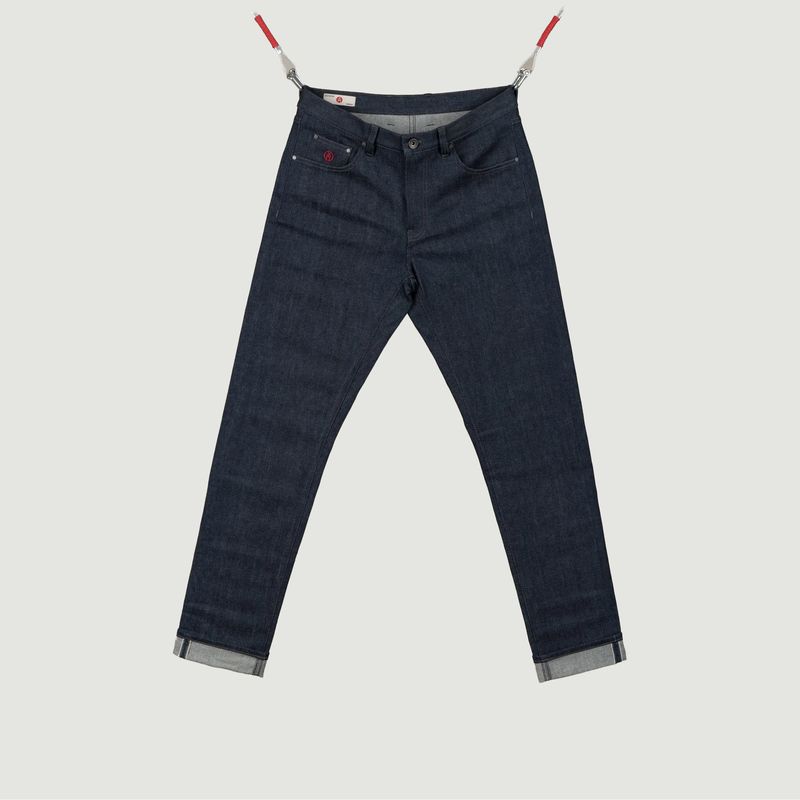 The 5 Pocket Selvedge Blue Indigo Jeans - Henry Paris