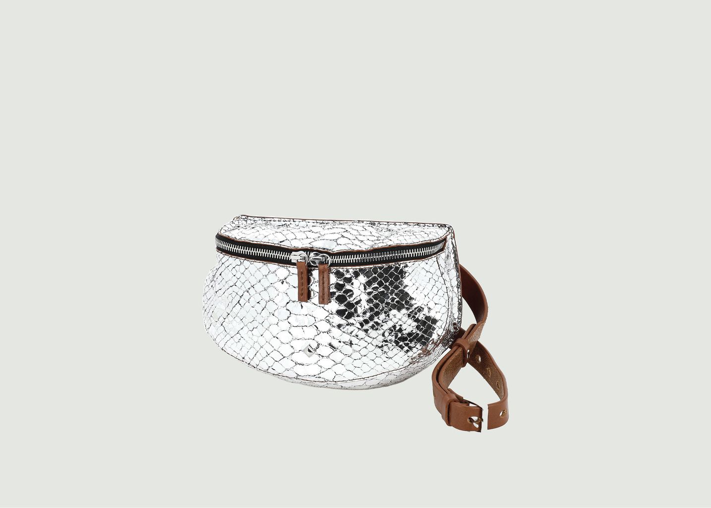 Lili Boa clutch bag Silver Herbert Frère Soeur L’Exception