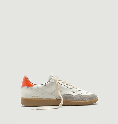 Mega T low sneakers in leather