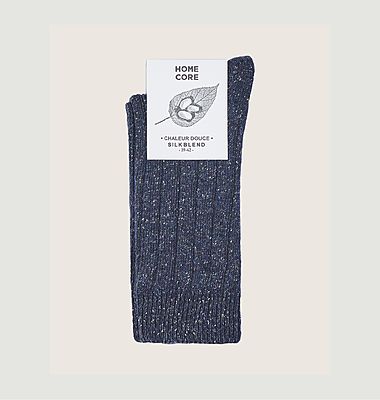 Socken aus Seidenmischungaus Wolle 