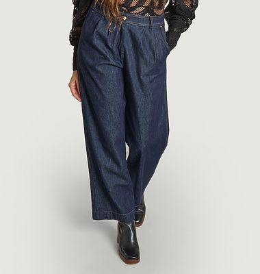 Baggy Plissee Jeans