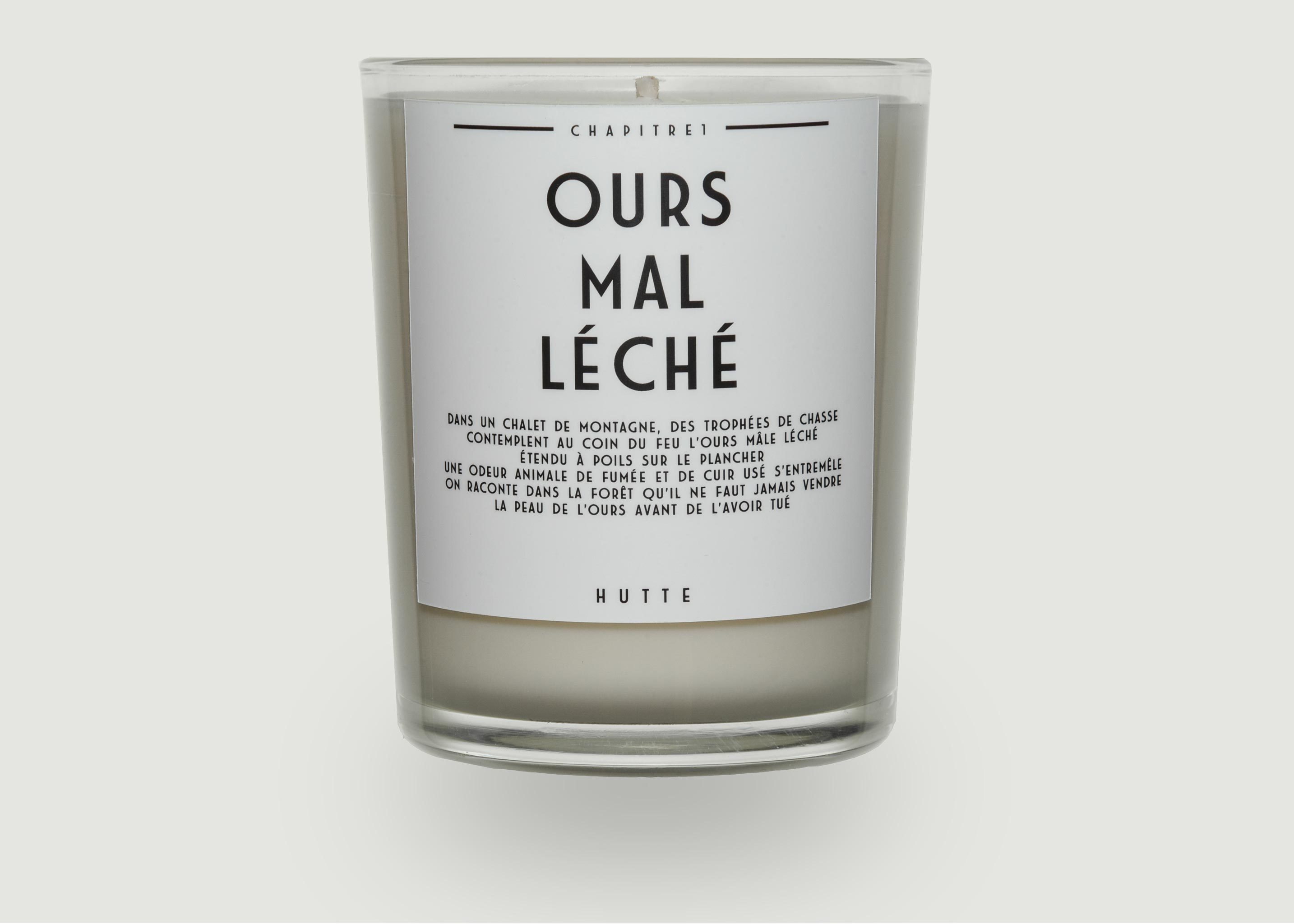 Ours Mal Léché Candle - Hutte